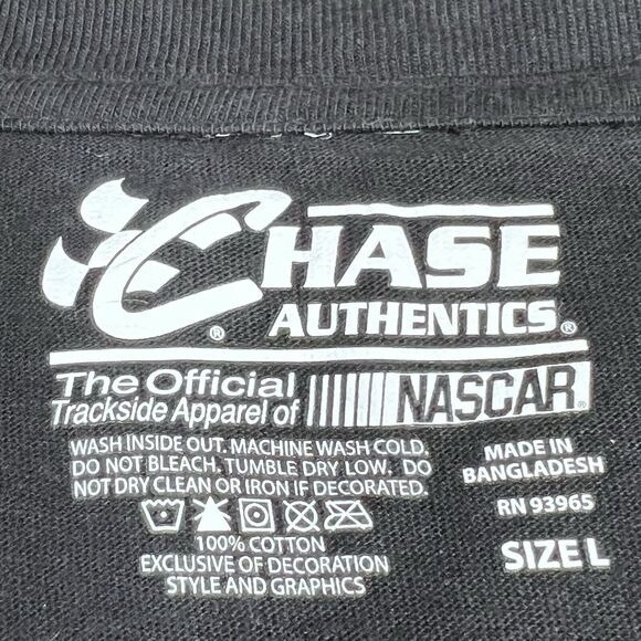 Jimmy Johnson T Shirt Mens Size Large Black Lowes 48 AOP NASCAR Racing Graphic - Picture 10 of 11